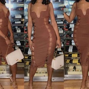 Brown Bandage Dress